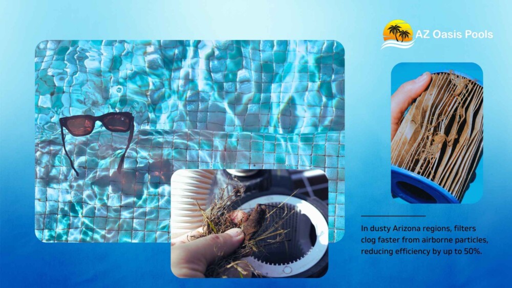 BLOG - AZ Oasis Pool - Top 10 Signs You Need Professional Pool Cleaning - Dirty or Clogged Filters