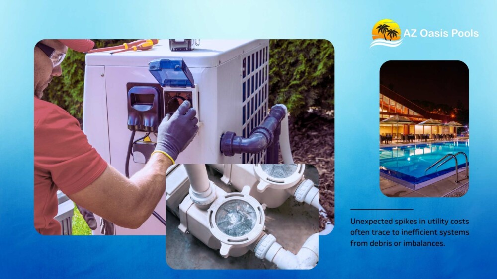 BLOG - AZ Oasis Pool - Top 10 Signs You Need Professional Pool Cleaning - High Energy Bills Signal Need for Pool Cleaner Service